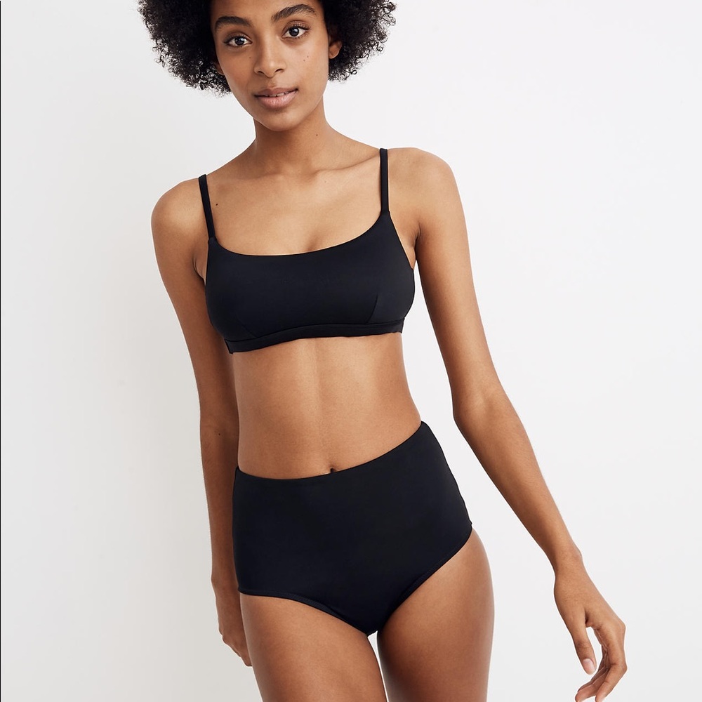 MadeWell. Madewell Second Wave Retro High-Waisted Bikini Bottom. MD331